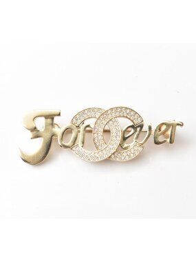 Chanel Brooch Pin Forever Rhinestone